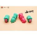 plastic colorful toy roller craft rubber DIY stamp