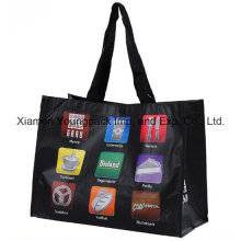 Custom Printed Large RPET Nwpp Laminated Shopper Tote Bag