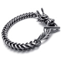 Pulseira de titânio aço inoxidável jóias Casting clássico moda masculina dragão