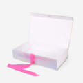 Hologram Paper Flat Gift Packaging Clothing Magnetic Box