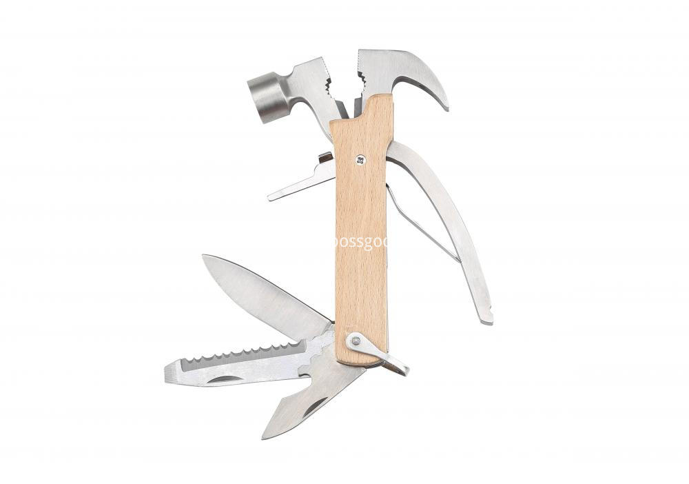 Beech Wood Handle Hammer Multitool