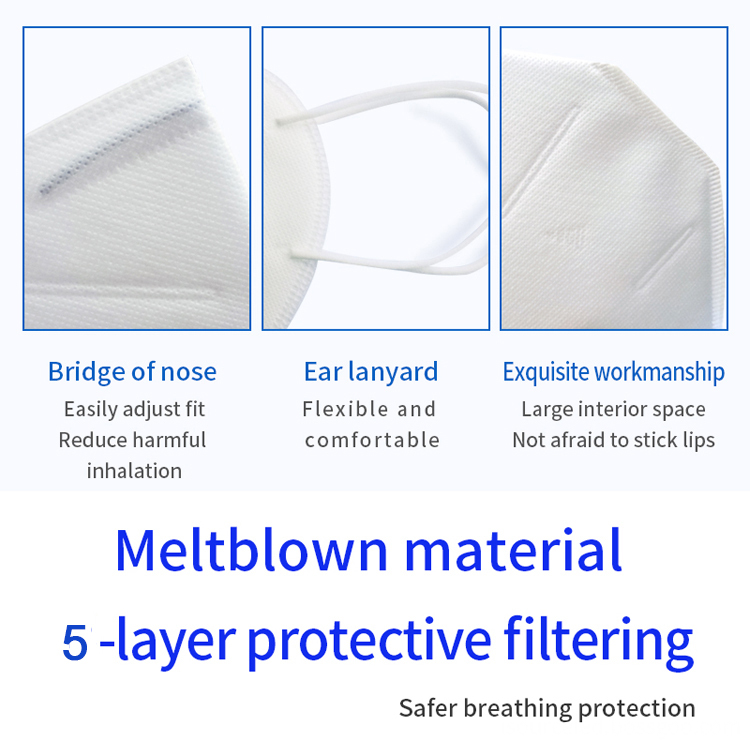 Anti-Fog folding respiratory ffp2 mask