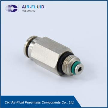 Air-Fluid Divider Valve Outlet Adapter with Push-in Style.