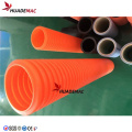 HDPE PP PVC Linha de tubos corrugados de parede dupla