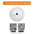 Feuerrauch / gefährlicher Gasalarm Drahtlose WiFi IP-Kamera