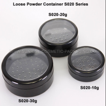 10g 20g 30g Black Loose Powder Jars