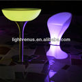 rechargeable factory direct sale fresh Ipad control color changing high top outdoor table