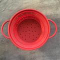 Silicone multifunctional collapsible fruit vegetable basket