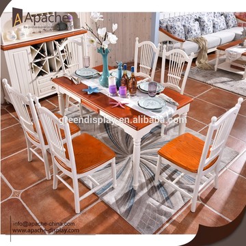 Wooden dinning room table and chairs/dining table designs with solid wood legs