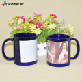 Blank black sublimation ceramic coated patch mug