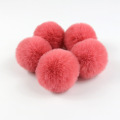 Colorful Faux Rabbit Fur Comfortable Pompom Ball