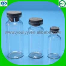 Flacon de verre tubulaire pharmaceutique transparent