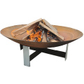 Outdoor Corten Steel Wood Burning Fire Pit