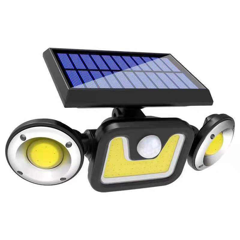 Folding Three Head Solar Light