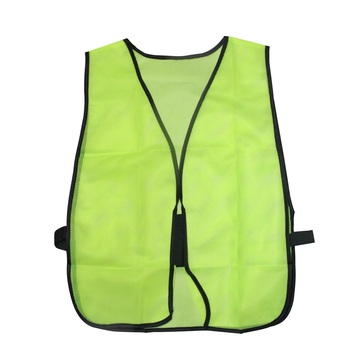 Green Reflective Safety Vest with Mesh Elastic Sides