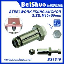 M10 * 50mm Hexágono Acero inoxidable Expansión Bolt / Fixing Anchor