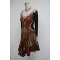 Cheetah latin dance dress