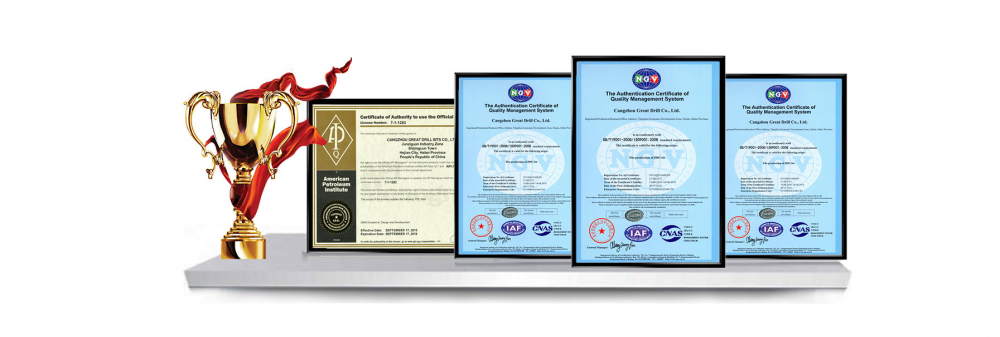 Great Drill Bits Certificates