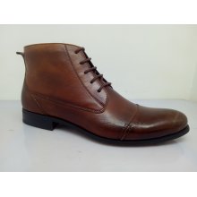 Brown Botas de tornozelo de renda masculina Nx 527