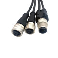 M12 to 2M12 Y-type Connector PVC Cable