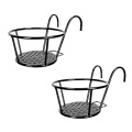 Outdoor & Indoor Steel Art Hanging Baskets Flower Pot Stand Plant Holder Shelf