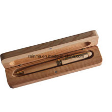 Alta calidad de madera de bolas de metal bolígrafo conjunto de regalo de negocios
