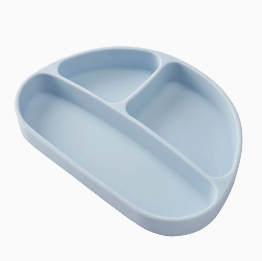 Anti-slip silicone baby feeding plate Anti-slip silicone baby feeding plate
