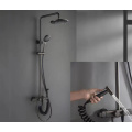 Waterfall hot and cold shower faucet set