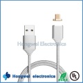 Adaptador magnético Micro Android Carregando cabo USB para tableta de telefone inteligente