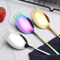 Colorful salad fork titanium stainless steel spork