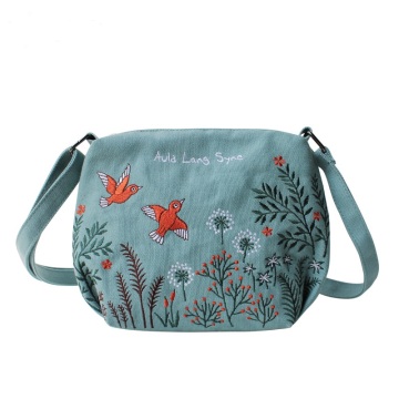 Flor Princesa Mujer Bolsa de lona Bordado