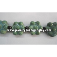 Flower shape Ceramic beads