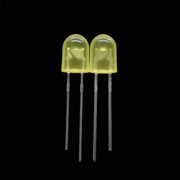 LED gelb diffus 5 mm ovales Durchloch-LED