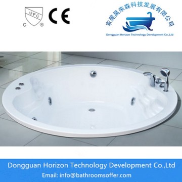 Flushbonading round soaking bathtub