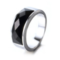 Wholesale Jewelry Black Titanium Ring Engagement Men Ring