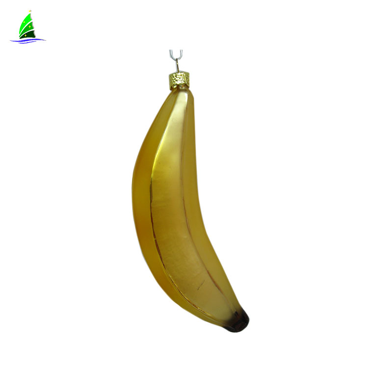 ArtDragon-banana-shape-glass-fruit-ornament-gift