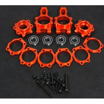 Aluminium CNC orange kit moyeu arrière