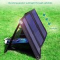 21W Foldable Solar Panel Bag Charger with Dual USB for iPhone6s 7 Android Samsung iPad