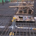 Construction site galvanized welded wire reinforcing mesh