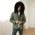 Mens Parka Coats with Fur Hood Cost-effective Custom