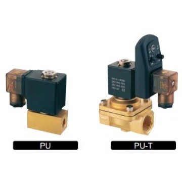 Válvula solenoide serie PU 2/2 Válvula de latón cerrada normal