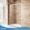 Sally Chrome encadré en verre transparent porte de douche coulissante