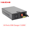 10 Port USB -зарядное устройство 120W High Port Charger