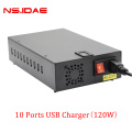 10 Port USB Charger 120W High Port Charger