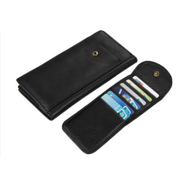 Smart Leather Card Holder Wallet Rfid Blocking Case