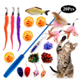 20pcs Cats Feather Toys