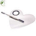 Stainless Steel Heart Shaped Makeup Palette Spatula