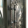 French Wrought Iron Door Security Entrance Double Doors