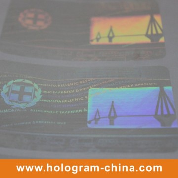 Transparent Drivers License Hologram Sticker