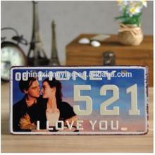 Aluminum Famous Person Retro Printing for Reflective Car Plate/ Decorative Car Plate